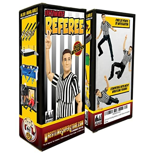 Ultimate Referee action figure with 20 points of articulation in packaging.